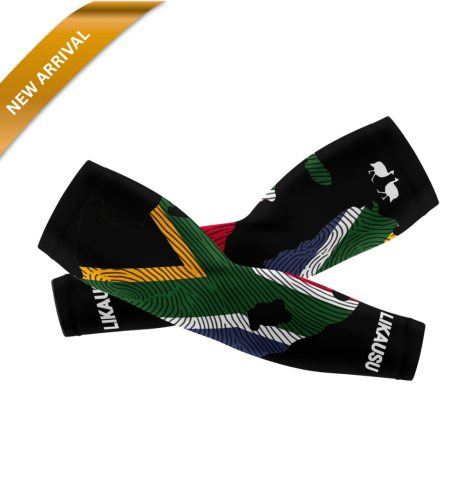 Mzansi Map-Flag Arm Sleves BLACK - New