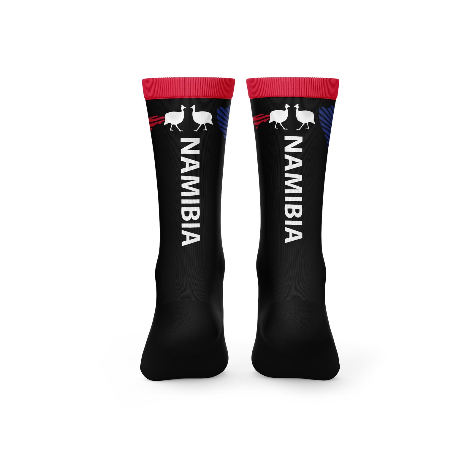 Namibia Map-Flag Socks BLACK - Image 2
